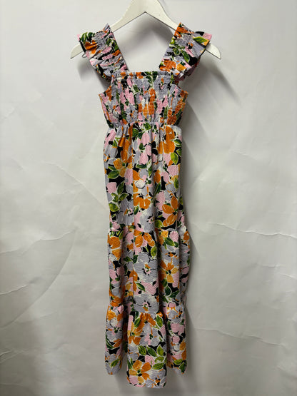 Nobody’s Child Multicoloured Floral Print Midi Dress UK4