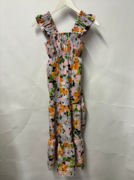 Nobody’s Child Multicoloured Floral Print Midi Dress UK4