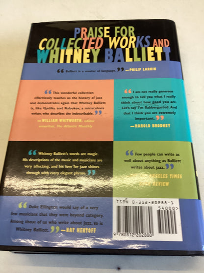 Collected Works A Journal of Jazz 1954-2000 Whitney Balliett