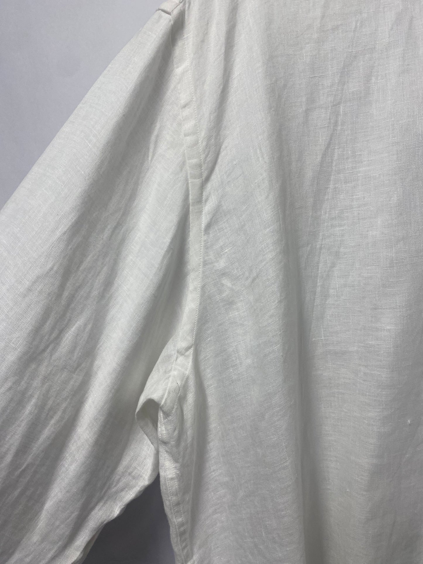 Vilebrequin White Linen Long Sleeved Shirt 6XL