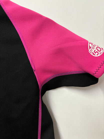 Bubble Pink and Black RB Shortie Wetsuit 8 BNWT