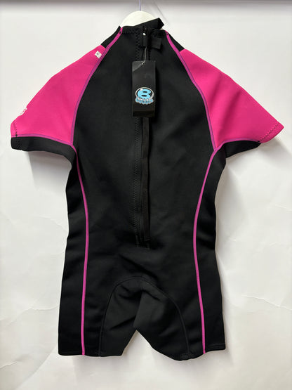 Bubble Pink and Black RB Shortie Wetsuit 8 BNWT