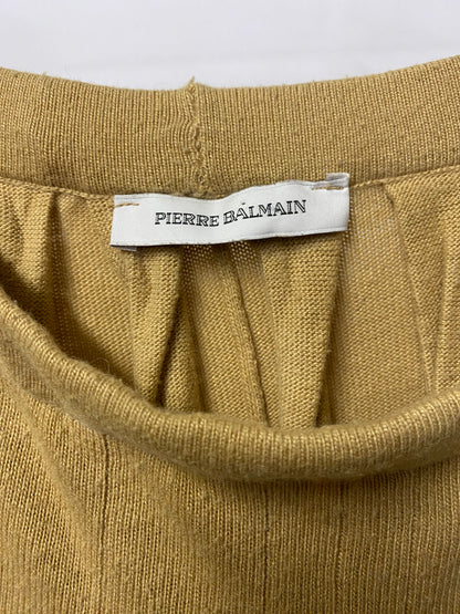 Pierre Balmain Beige Pleated Skirt M/L