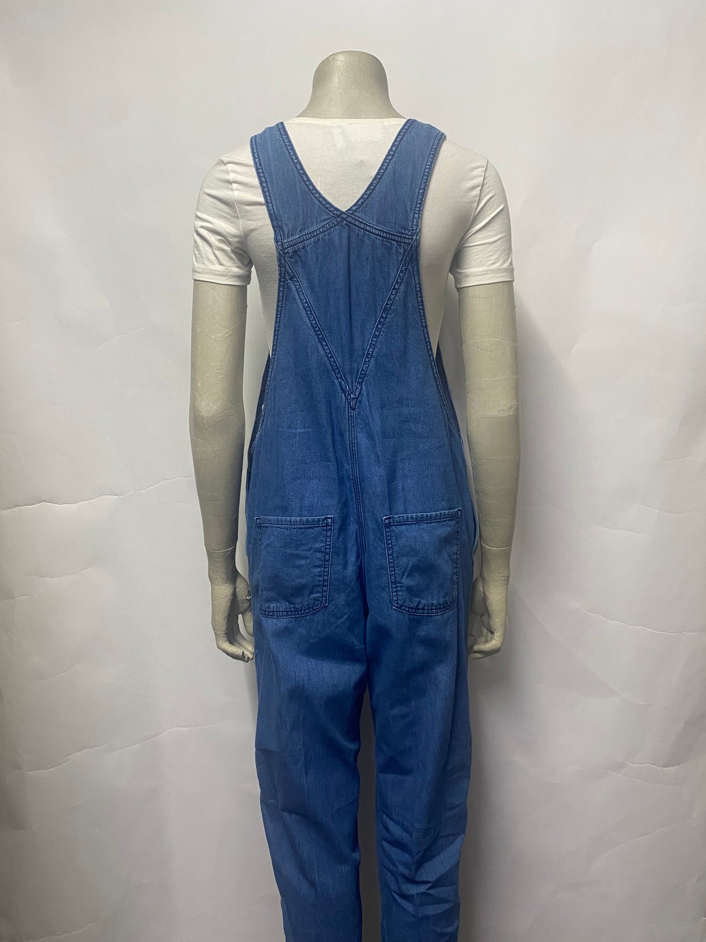 & Other Stories Blue Denim Dungarees 8