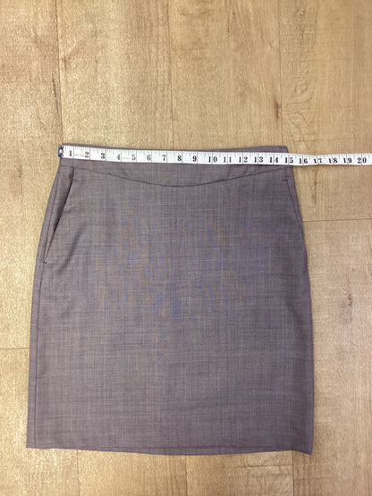 Reiss Grey Purple Wool Pencil Skirt Size 10