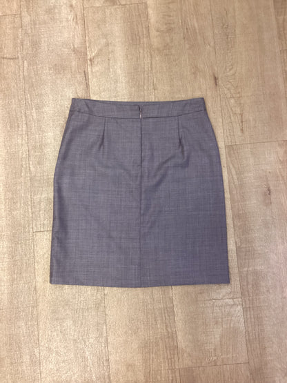 Reiss Grey Purple Wool Pencil Skirt Size 10