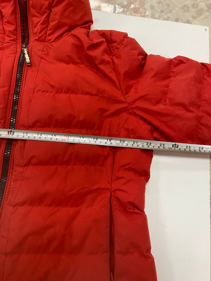 SuperDry Jpn Ladies Puffer Jacket Red Micro Fibre Size 16