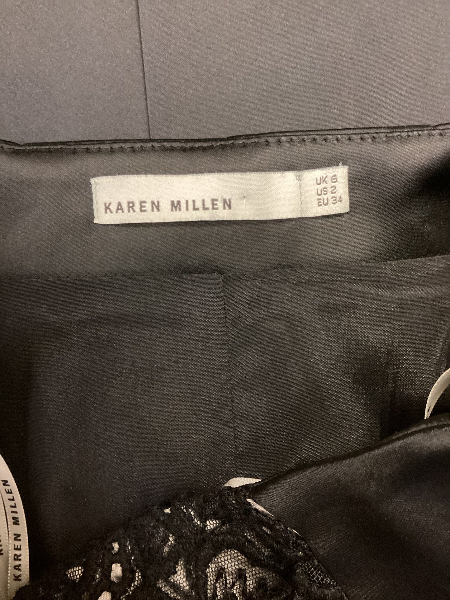 Karen Millen Black Detail Skirt Size 6/XS