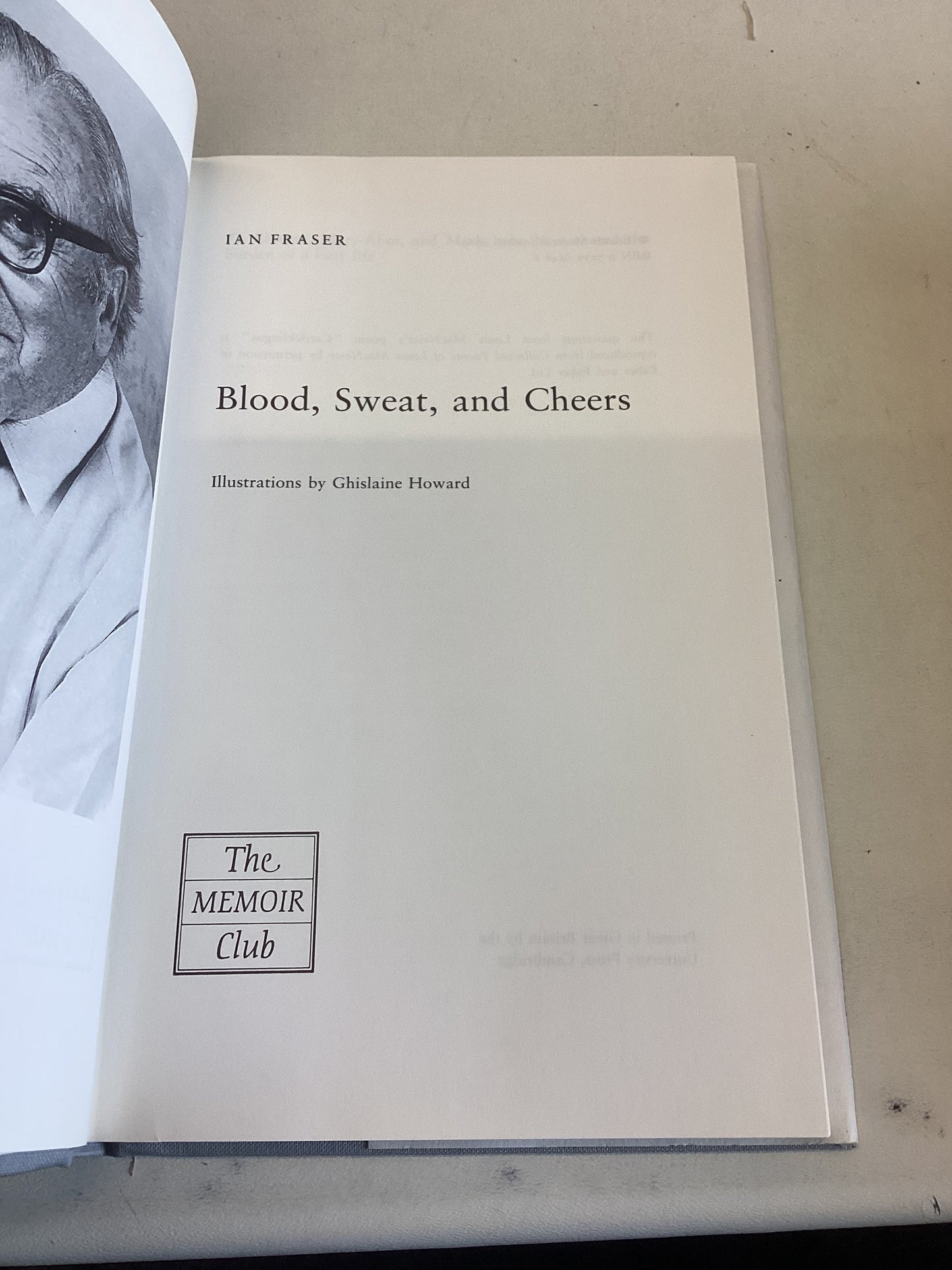 Blood Sweat and Cheers Ian Fraser