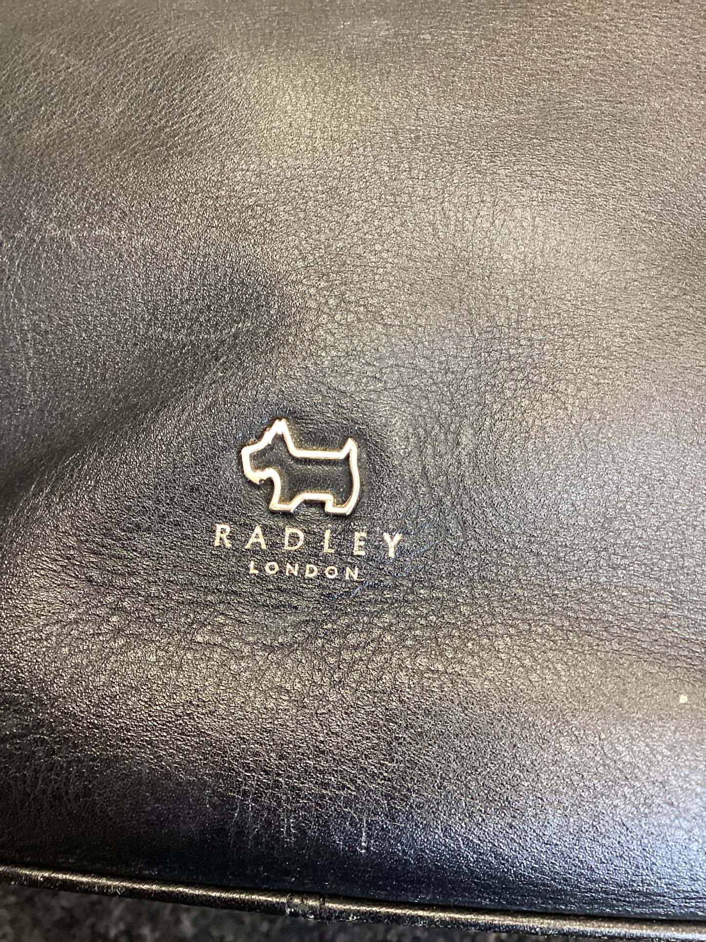 Radley black leather handbag.