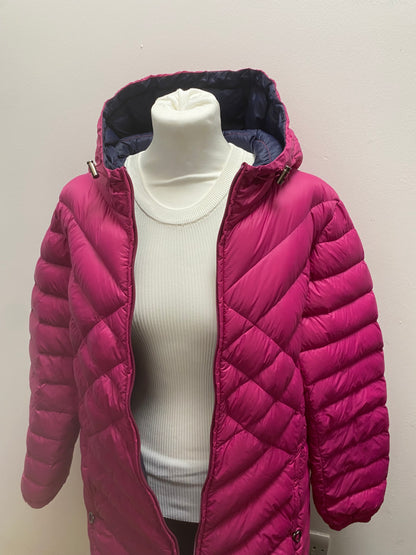 Ladies Down Pink  Puffer Jacket Coat Size 18 David Barry