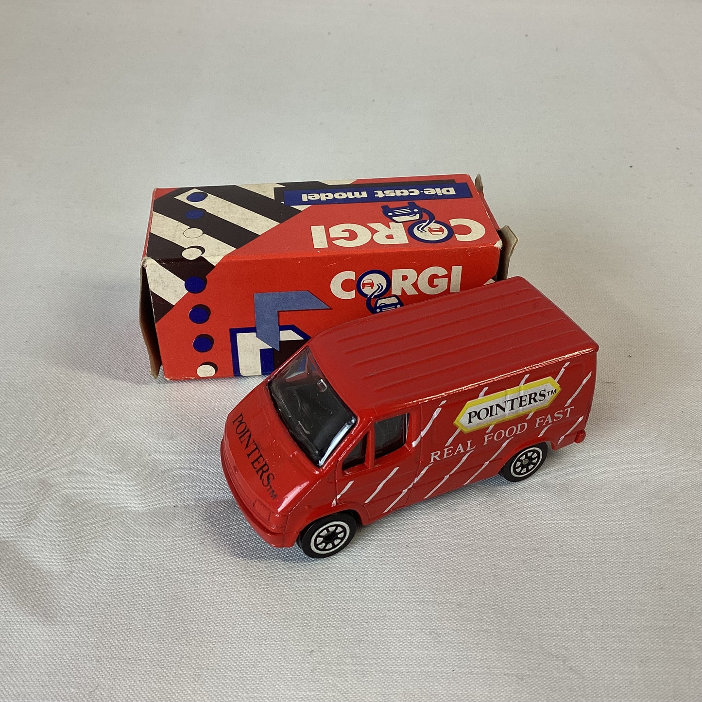 Corgi Juniors Red Ford Transit Van Die Cast Model