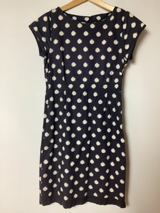 White Stuff 100% Cotton Grey Dot Dress Size 8