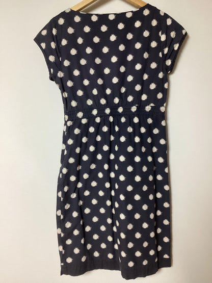 White Stuff 100% Cotton Grey Dot Dress Size 8