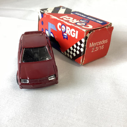 Corgi Juniors Maroon Mercedes 2.3/16 Die Cast Model Car