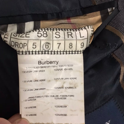 Burberry Grey Suit 100% Wool Size XL