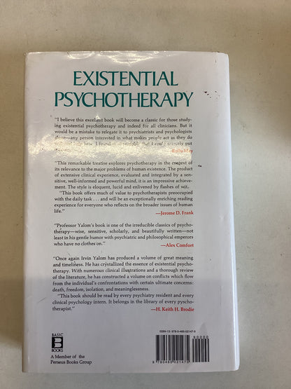 Existential Psychotherap Irvin D Yalom