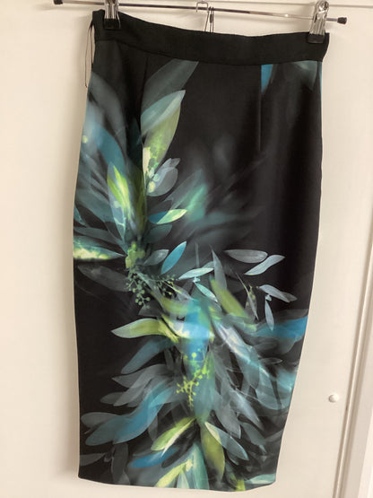 BNWT Coast Morselli Printed Multi Coloured Pencil Skirt Size 8