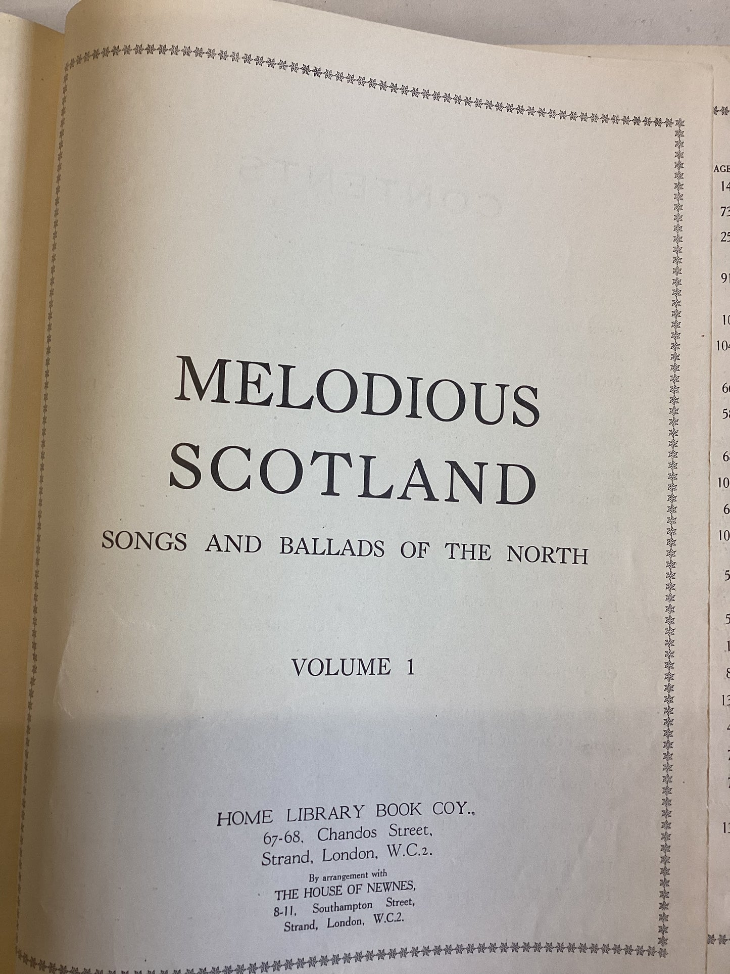 Melodious Scotland Volume 1 2 3  Songs and Ballads of The North