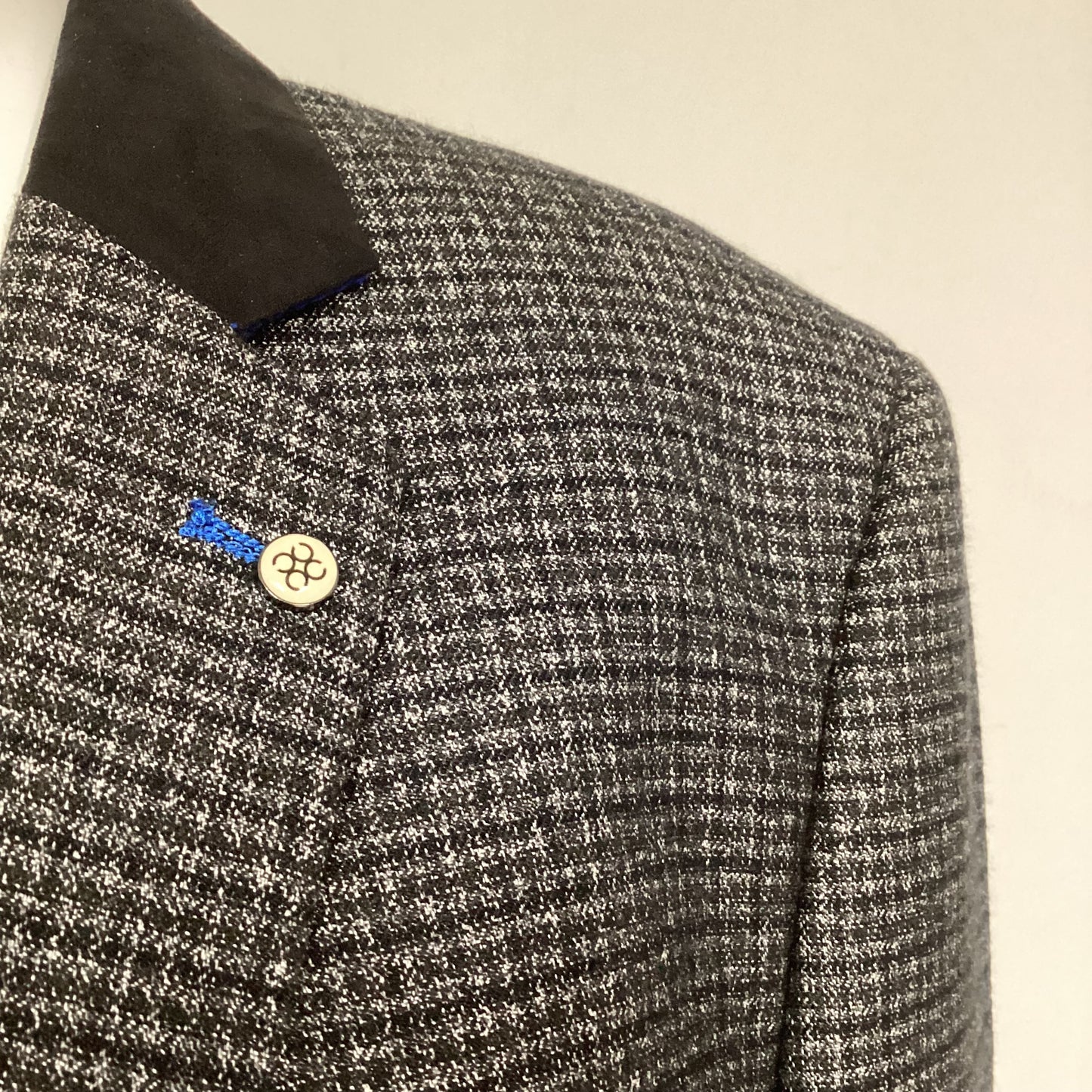 House Of Cavani Blue Grey Smart Blazer Size 40”