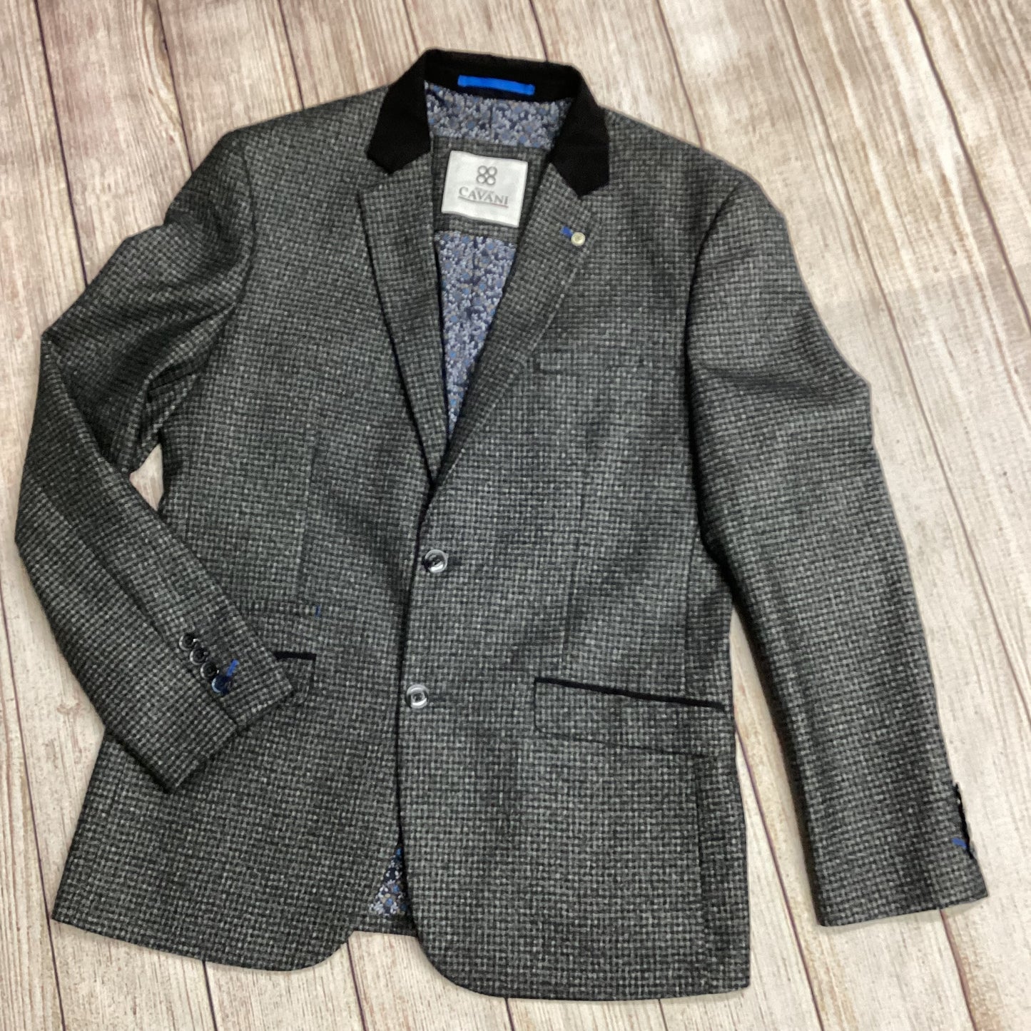 House Of Cavani Blue Grey Smart Blazer Size 40”