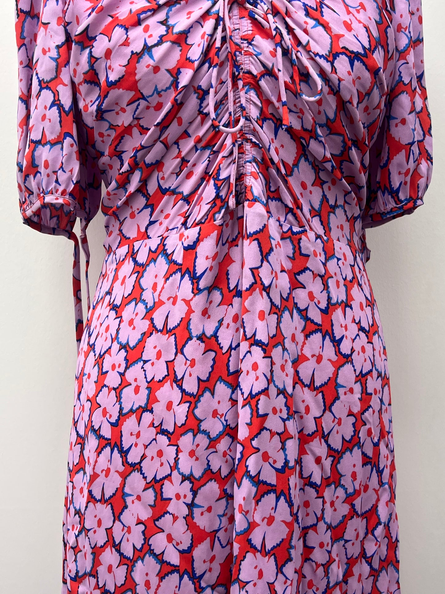 Whistles Multi Floral Midi Dress Size 14 BNWT