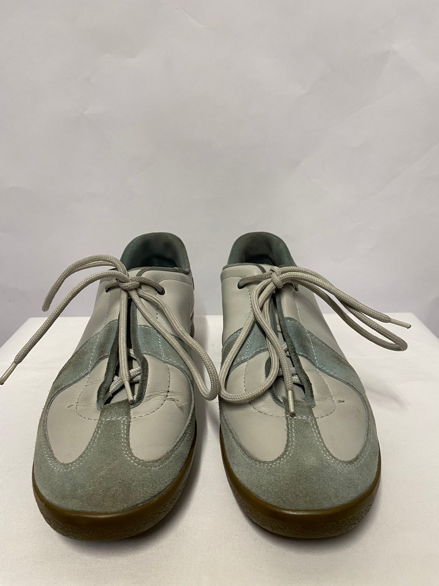 Vintage Gucci A/1 Grey Leather and Suede Trainers 37.5/4.5