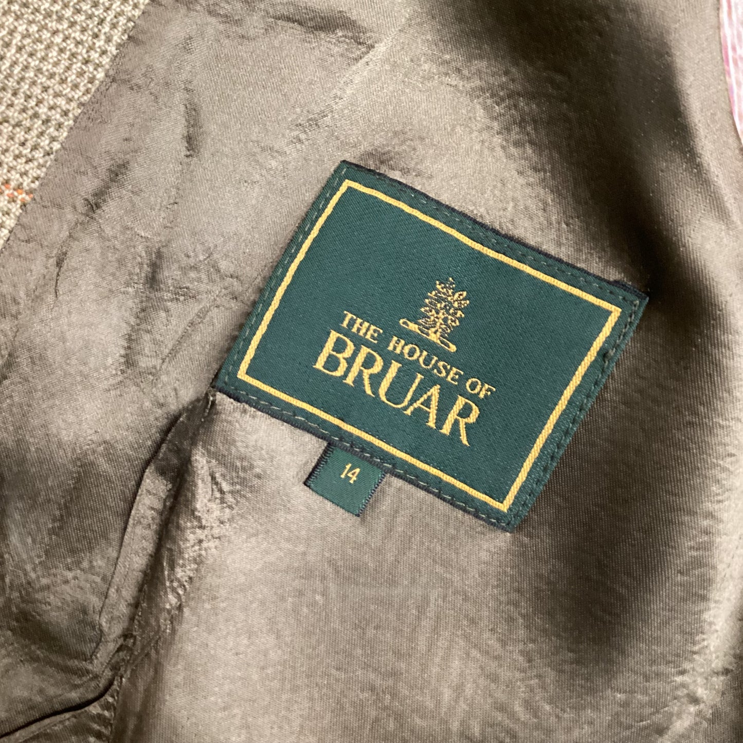 House Of Bruar Green 100% Pure New Wool Waistcoat Size 14