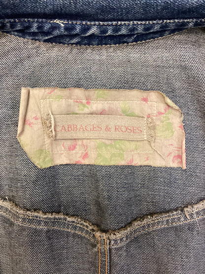 Cabbages & Roses Patchwork Women's Denim Jacket Size S