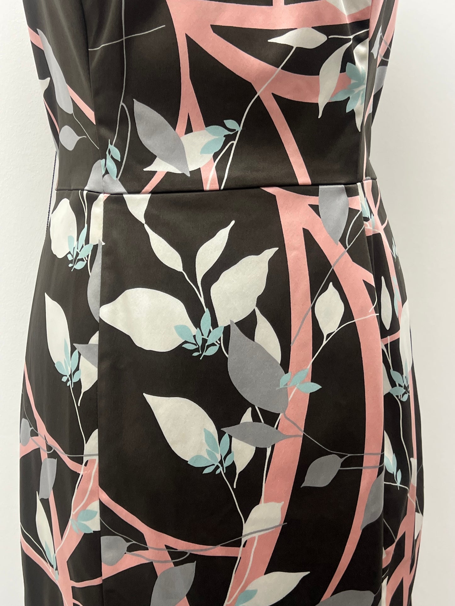 Coast Multi Patterned Midi Dress Size 14