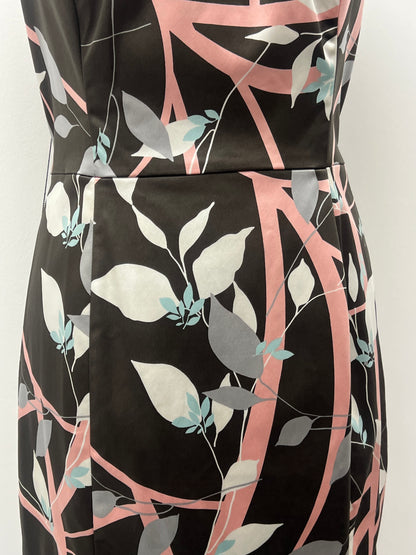 Coast Multi Patterned Midi Dress Size 14