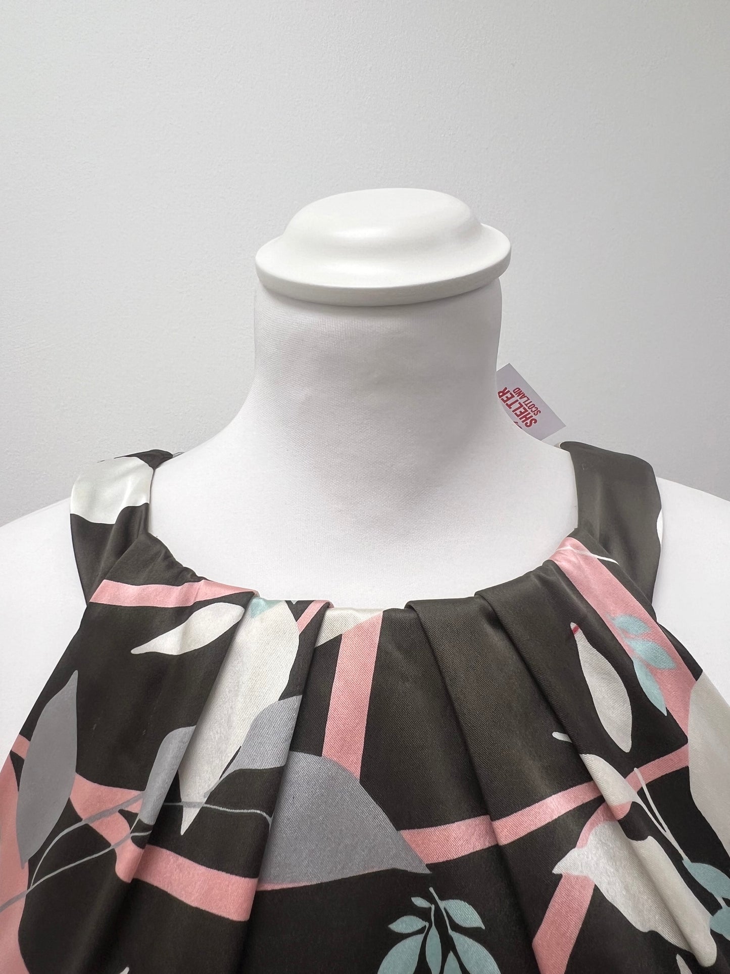 Coast Multi Patterned Midi Dress Size 14