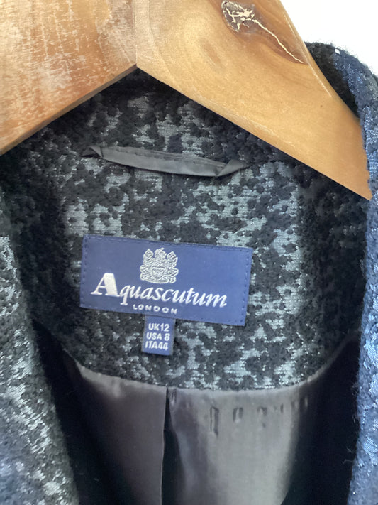 Aquascutum black jacket size uk12.