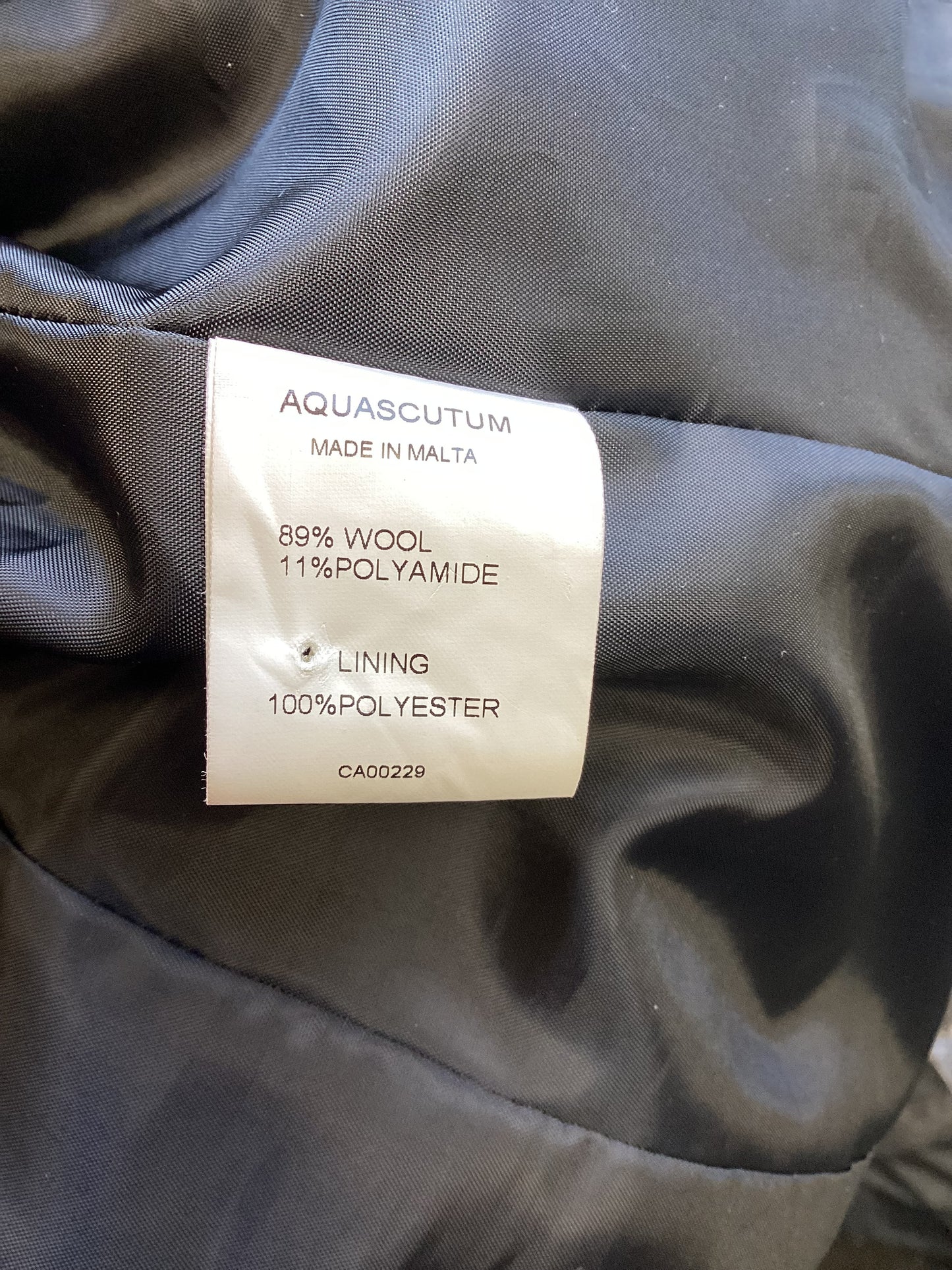 Aquascutum black jacket size uk12.