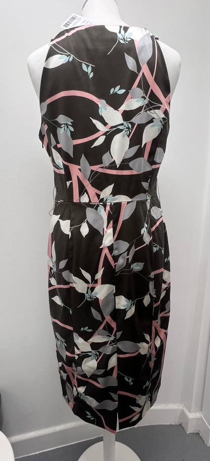 Coast Multi Patterned Midi Dress Size 14