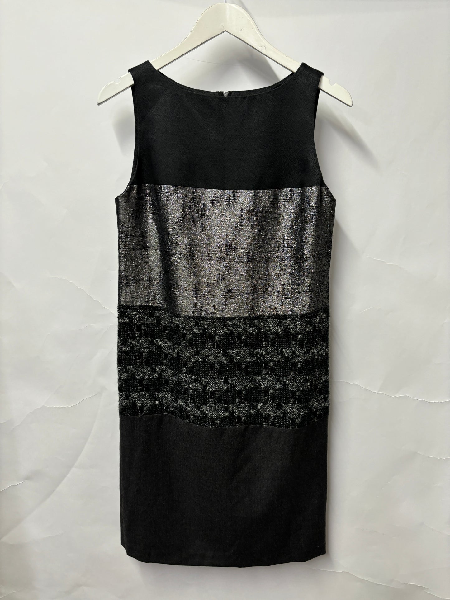 Tory Burch Black and Grey Metallic Dress US 6/UK 10 BNWT