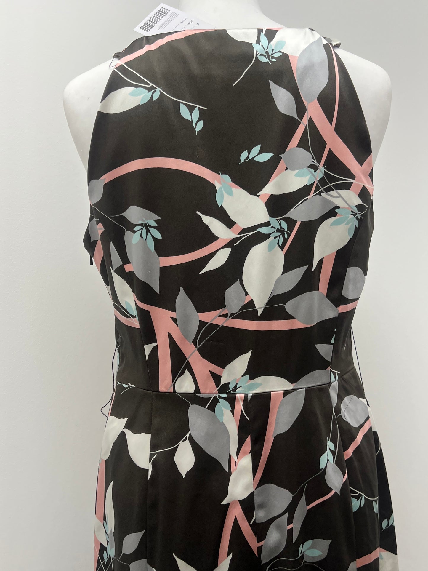 Coast Multi Patterned Midi Dress Size 14