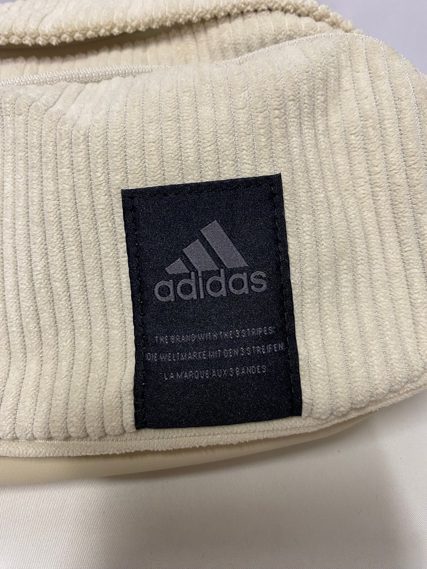 Adidas Cream Corduroy Crossbody Bag BNWT