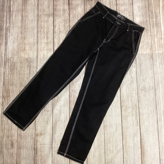 Pull & Bear Black Carpenter Contrast Stitch Jeans Size 40 (UK 12)