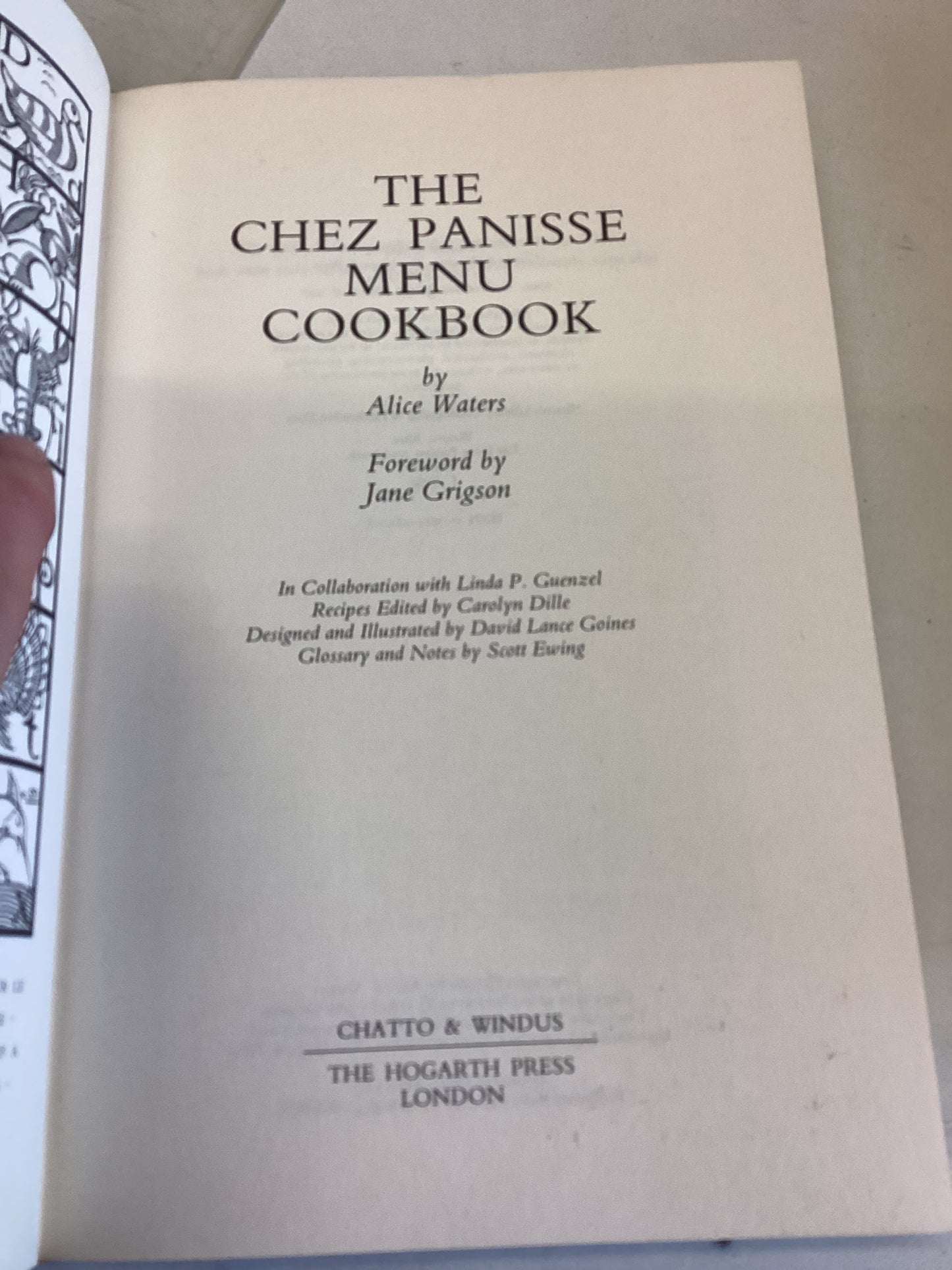 Chez Panisse Menu Cookbook Alice Water