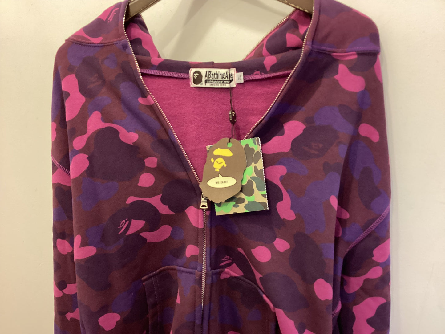 BNWT A Bathing Ape X-LARGE Camo Hoodie