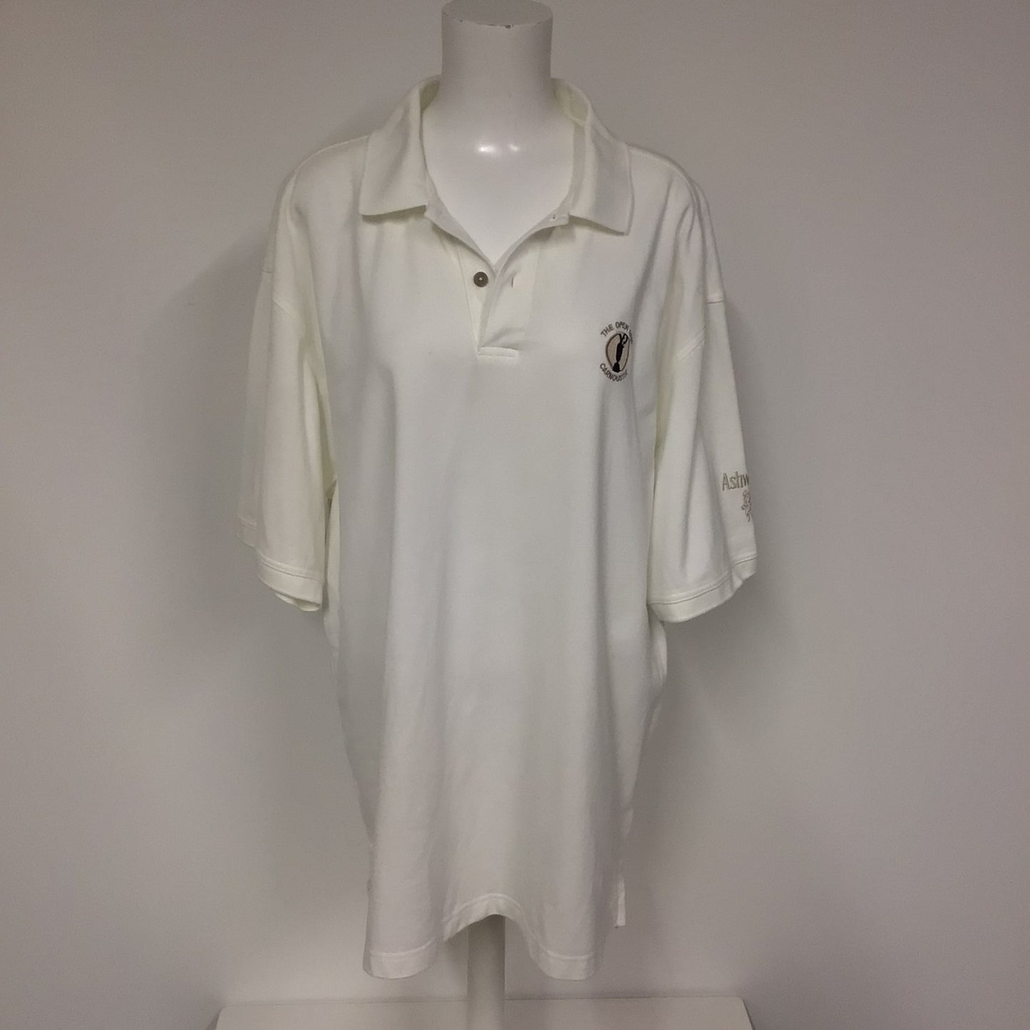 BNWT Ashworth White 'The Open 2007 Carnoustie' Polo Shirt Size XXL