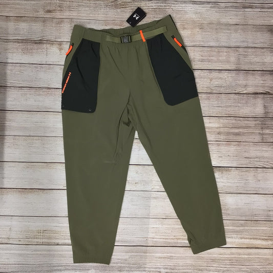 BNWT Under Armour Green Rush Woven Trousers RRP £105 Size XXL