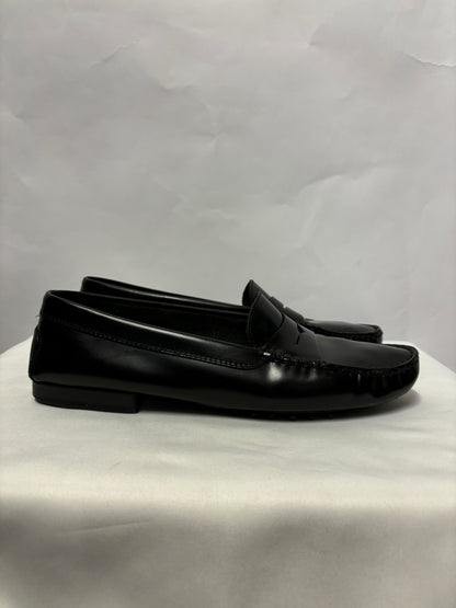 Tod's Black Leather Slip On Driving Shoes in Box 6/39