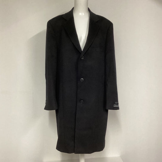 Pierre Cardin Black Wool Cashmere Coat Size 44R