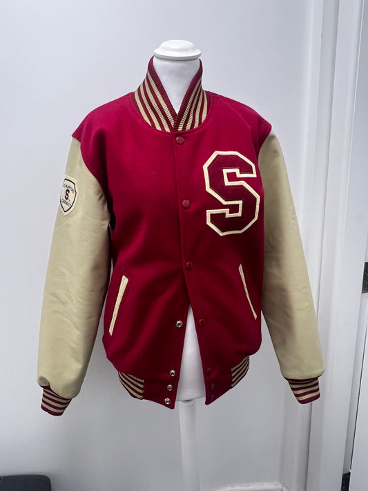 NCAA Vintage Stanford Red Varsity Jacket Size Small