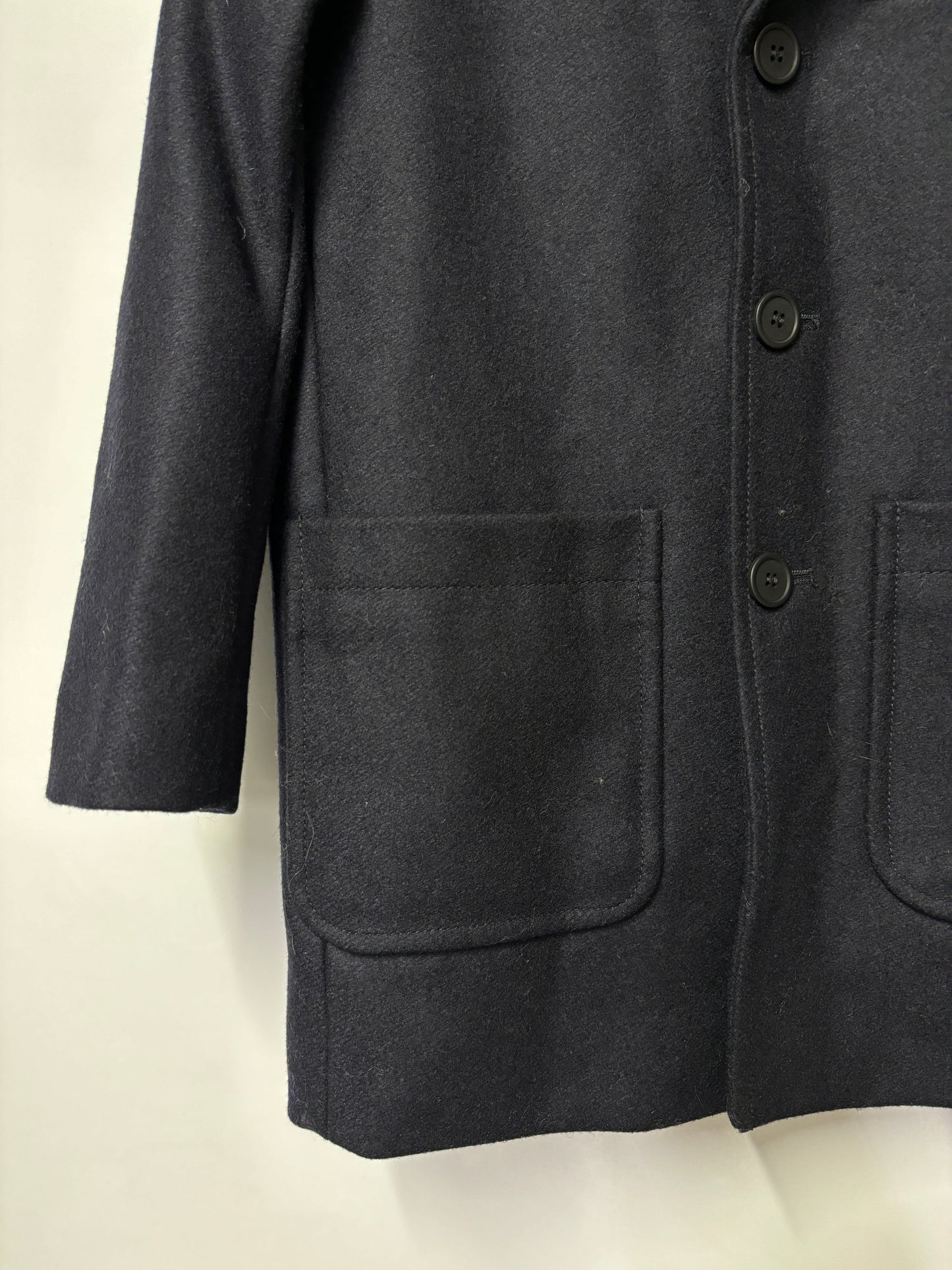 Bonpoint Navy Wool Blend Coat 6 Yrs