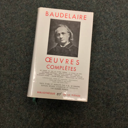 Baudelaire Œuvre Complètes, Bibliothèque de la Pléiade