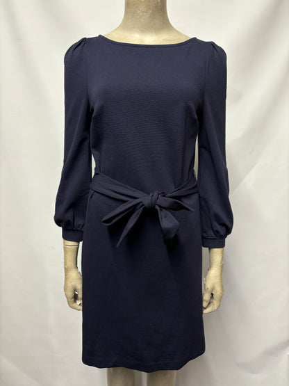 Boden Navy Cotton Blend Midi Dress Small