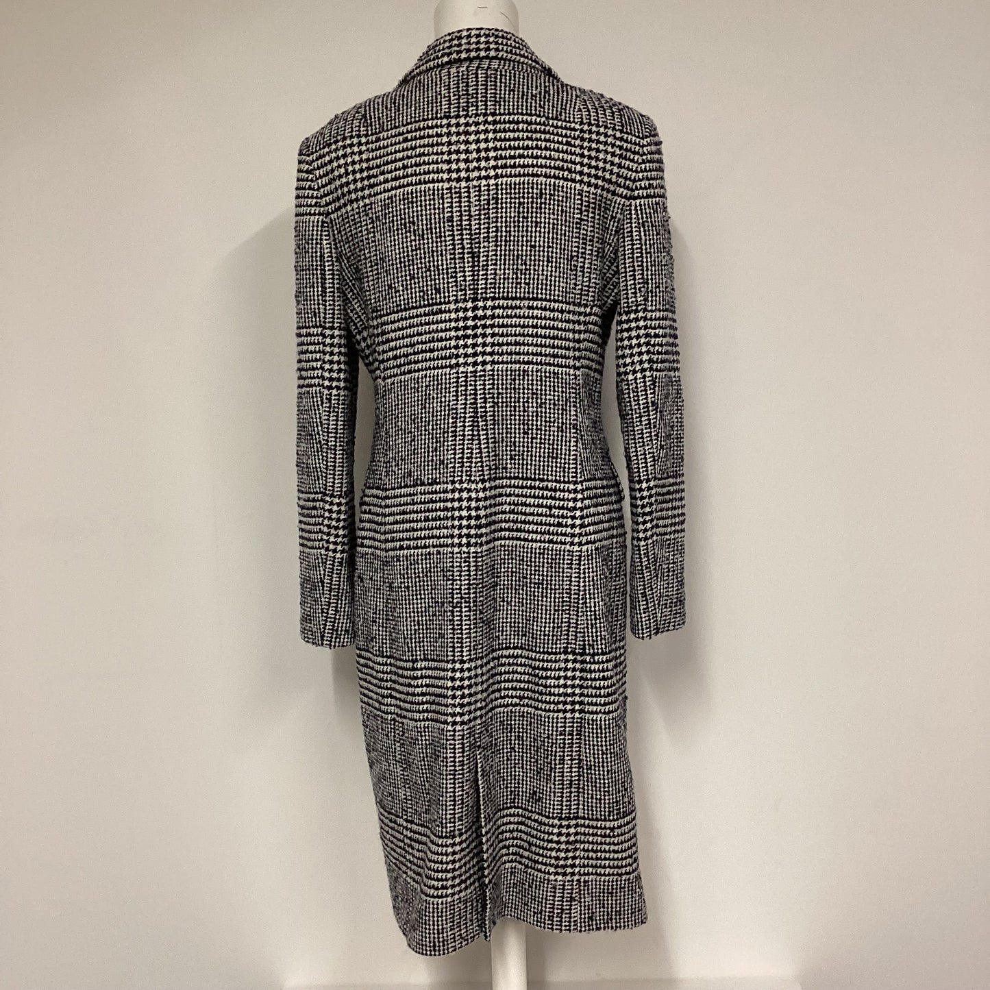 Baukjen Black And White Checked Coat Size 12